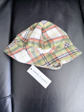 Janie and Jack Plaid Bucket Hat NWT